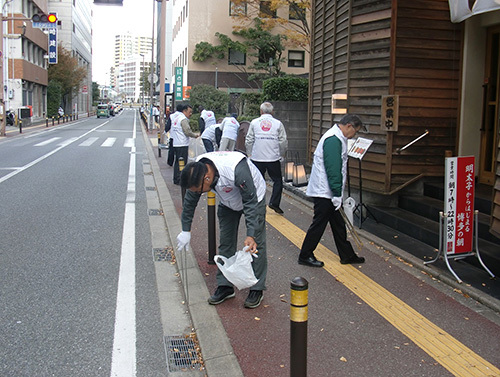 福岡市道路サポーター清掃活動